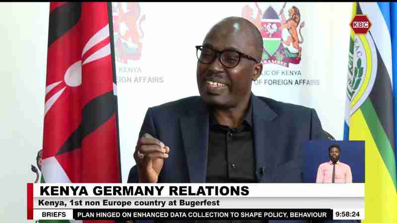 PS Korir Sing'Oei on Kenya-Germany Relations, Video Screenshot, tags: kenia bürgerfest - Youtube