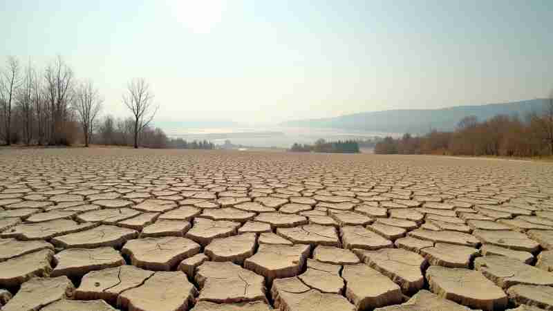2025: Germany Faces Record Drought, Heightened Climate Concerns, Concept art for illustrative purpose, tags: historische trockenperiode deutschland - Monok